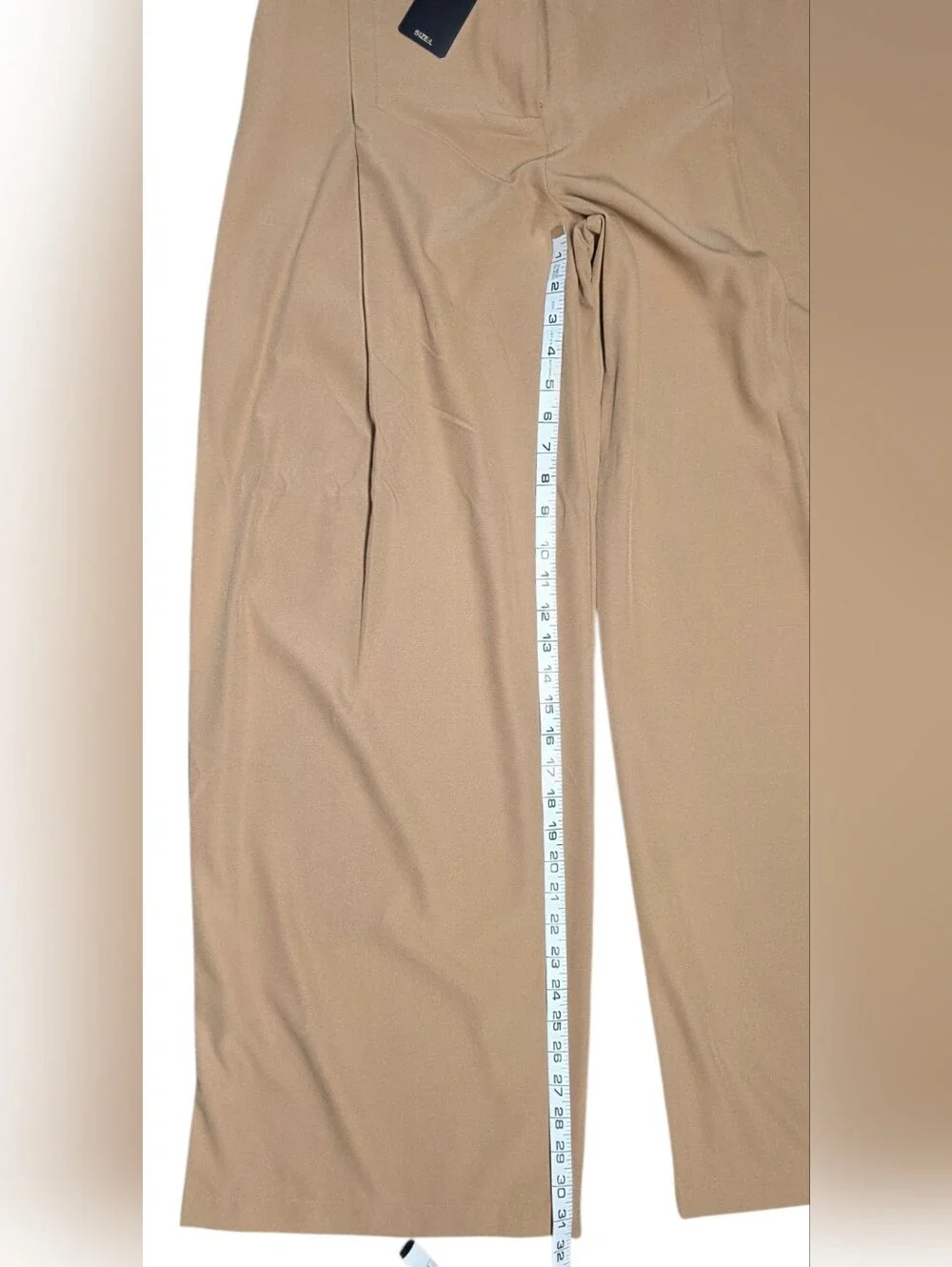 Super Wide Leg Tan Pants Large